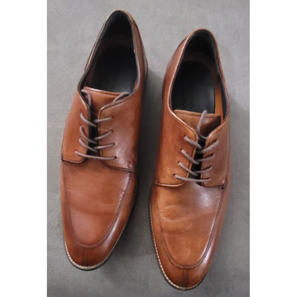 Cole Haan Men's‎ Lenox Hill Split Toe Brown Leather Oxfords Shoes C11629 Size 10